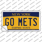Go Mets Novelty Sticker Decal