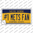 Number 1 Mets Fan Novelty Sticker Decal