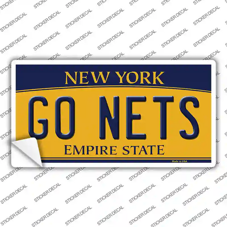 Go Nets Novelty Sticker Decal