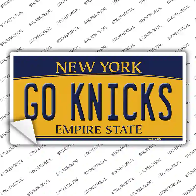 Go Knicks Novelty Sticker Decal