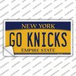 Go Knicks Novelty Sticker Decal