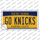 Go Knicks Novelty Sticker Decal