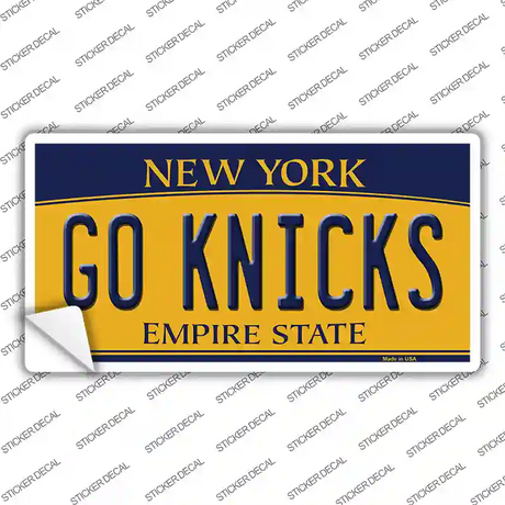 Go Knicks Novelty Sticker Decal