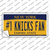 Number 1 Knicks Fan Novelty Sticker Decal