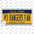 Number 1 Rangers Fan New York Novelty Sticker Decal