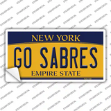Go Sabres Novelty Sticker Decal