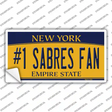 Number 1 Sabres Fan Novelty Sticker Decal
