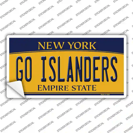 Go Islanders Novelty Sticker Decal