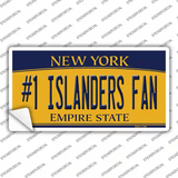 Number 1 Islanders Fan Novelty Sticker Decal