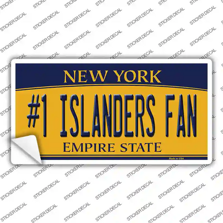 Number 1 Islanders Fan Novelty Sticker Decal