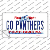 Go Panthers North Carolina Novelty Sticker Decal