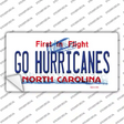 Go Hurricanes Novelty Sticker Decal
