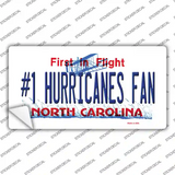 Number 1 Hurricanes Fan Novelty Sticker Decal