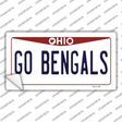 Go Bengals Novelty Sticker Decal