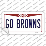 Go Browns Novelty Sticker Decal