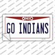 Go Indians Novelty Sticker Decal