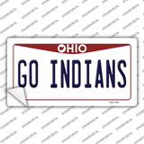 Go Indians Novelty Sticker Decal