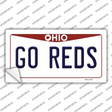 Go Reds Novelty Sticker Decal