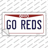 Go Reds Novelty Sticker Decal