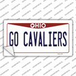 Go Cavaliers Novelty Sticker Decal