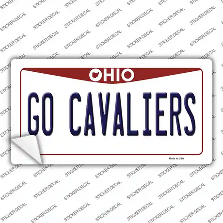 Go Cavaliers Novelty Sticker Decal