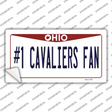 Number 1 Cavaliers Fan Novelty Sticker Decal