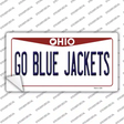 Go Blue Jackets Novelty Sticker Decal