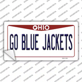 Go Blue Jackets Novelty Sticker Decal