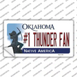 Number 1 Thunder Fan Novelty Sticker Decal