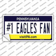 Number 1 Eagles Fan Novelty Sticker Decal