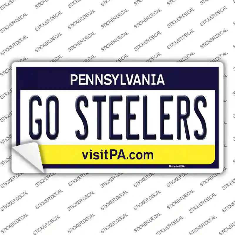 Go Steelers Novelty Sticker Decal