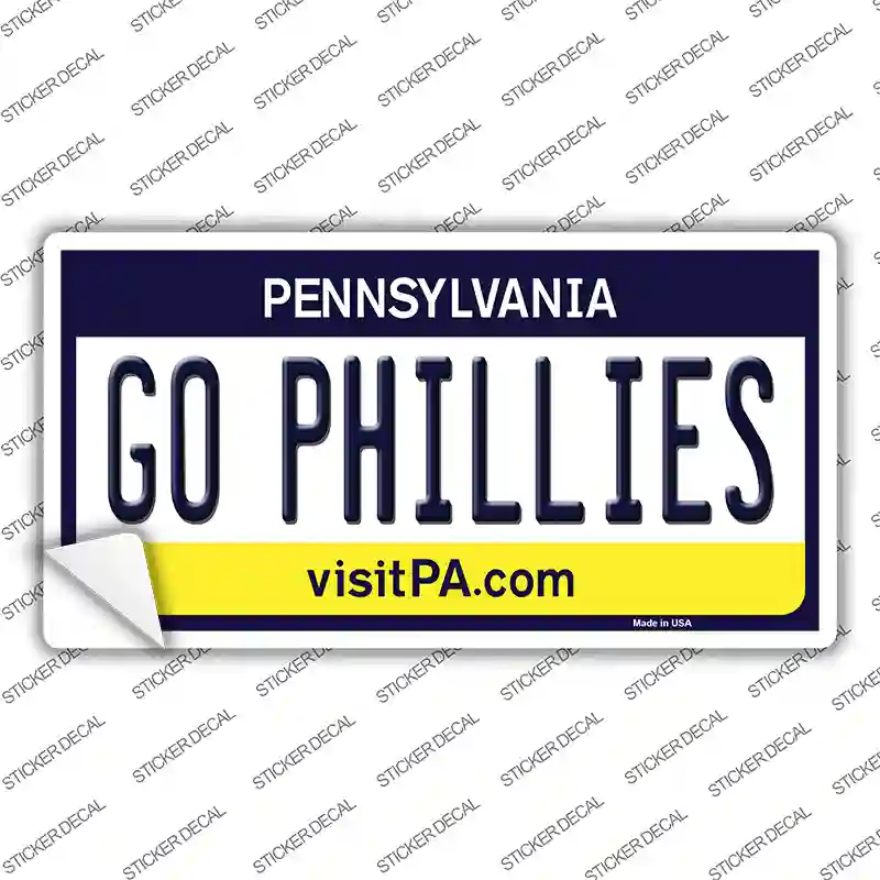 Go Phillies Novelty Sticker Decal