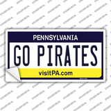 Go Pirates Novelty Sticker Decal