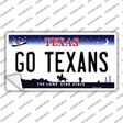 Go Texans Novelty Sticker Decal