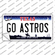Go Astros Novelty Sticker Decal