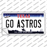 Go Astros Novelty Sticker Decal