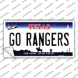 Go Rangers Texas Novelty Sticker Decal
