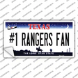 Number 1 Rangers Fan Novelty Sticker Decal