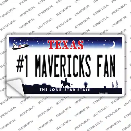 Number 1 Mavericks Fan Novelty Sticker Decal