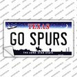 Go Spurs Novelty Sticker Decal