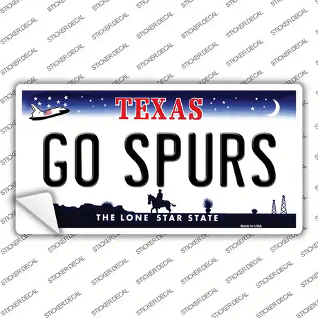 Go Spurs Novelty Sticker Decal