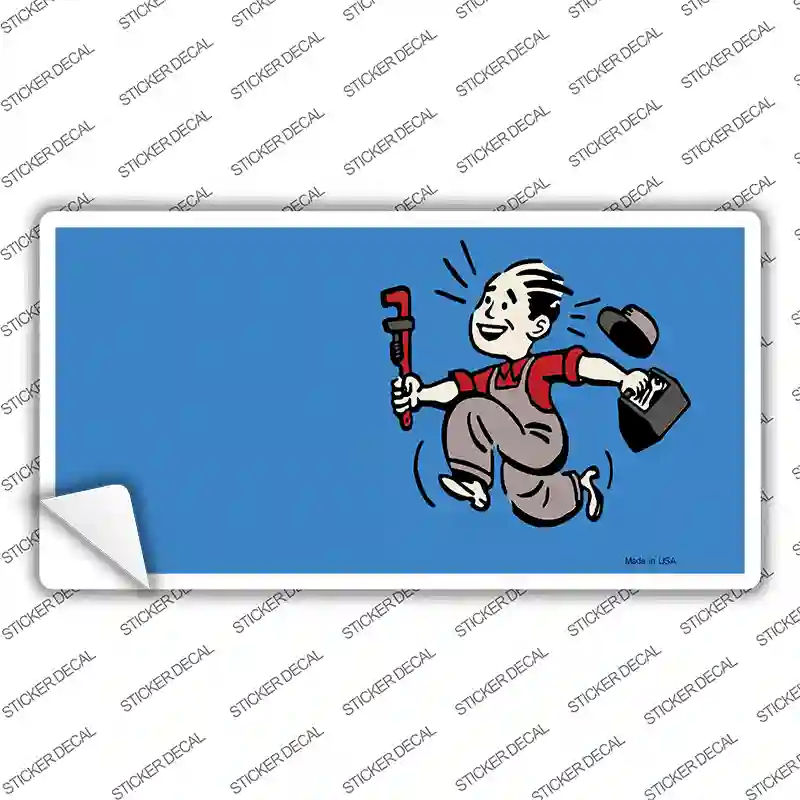 Plumber Offset Novelty Sticker Decal