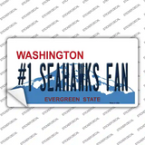 Number 1 Seahawks Fan Novelty Sticker Decal
