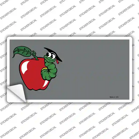 Teacher Apple Offset Novelty Sticker Decal