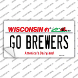 Go Brewers Novelty Sticker Decal