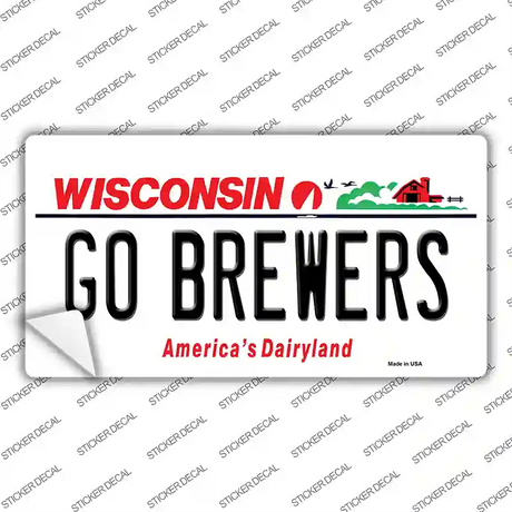 Go Brewers Novelty Sticker Decal