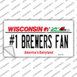 Number 1 Brewers Fan Novelty Sticker Decal
