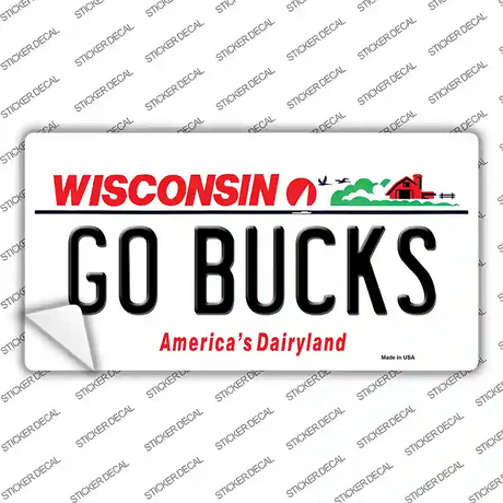 Go Bucks Novelty Sticker Decal