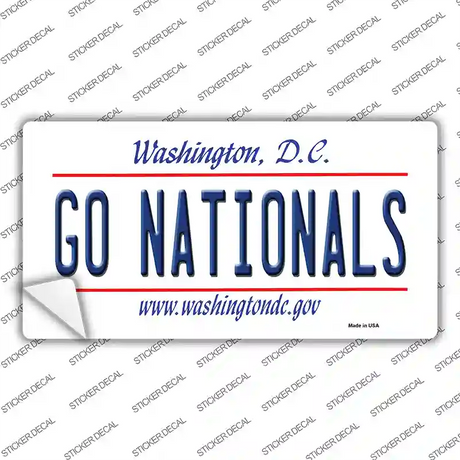 Go Nationals Novelty Sticker Decal