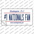 Number 1 Nationals Fan Novelty Sticker Decal